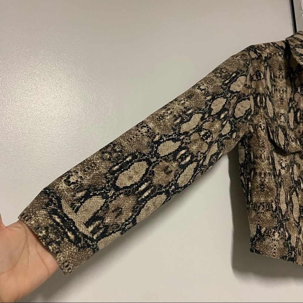 Unknown Brand Sample Snake Print Jacket Size Small - image 5